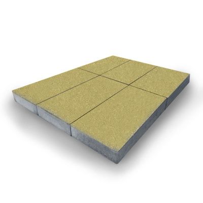 Брусчатка Колдиз Прямоугольник 600х300х80 Желтая