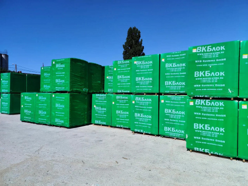 Газобетонные блоки ВКБлок D500 625х250х250 стеновые